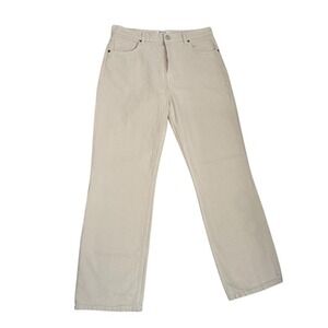 Reformation High Rise Straight Jeans Size 31 Cynthia Natural Cream Denim